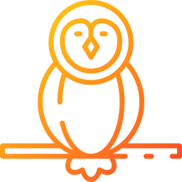 Snowy owl icon