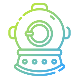 Diving helmet icon