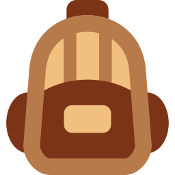 bolsa para la escuela icono