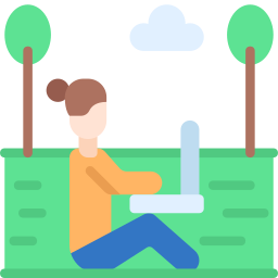 Digital nomad icon