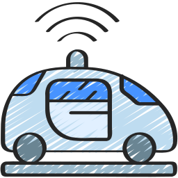 Autonomous car icon