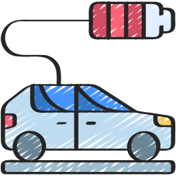 Electric car icon