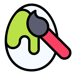Egg painting icon