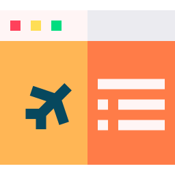 飛行機のチケット icon