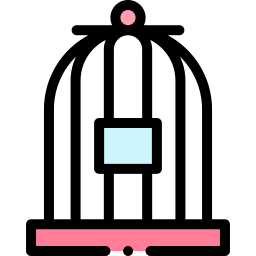 gabbia per uccelli icona