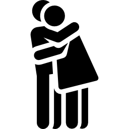 abrazo icono