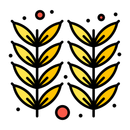 Wheat grain icon