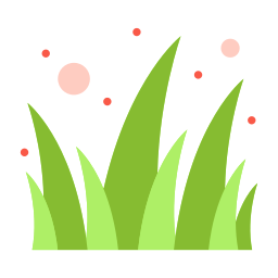 liście trawy ikona