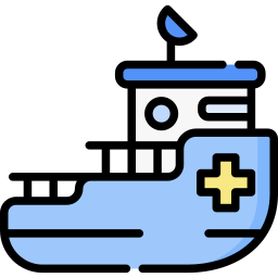 Rescue boat icon