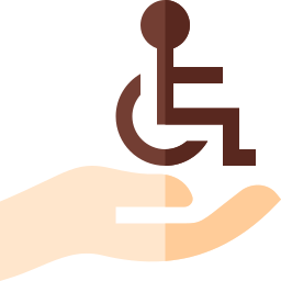 persona disabile icona