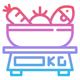 Grocery scale icon
