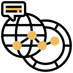 connessione globale icona