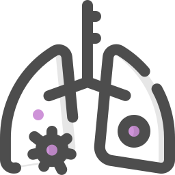 zapalenie płuc ikona