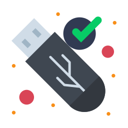 Secure usb icon