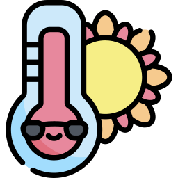 Hot weather icon