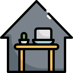 Working at home icon