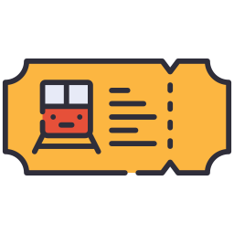 Train ticket icon