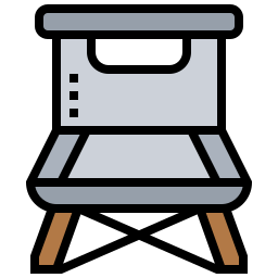 Camping chair icon