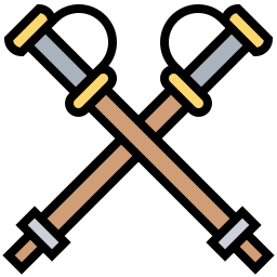 Trekking pole icon