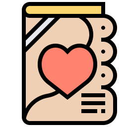 Wedding card icon