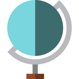 Earth globe icon