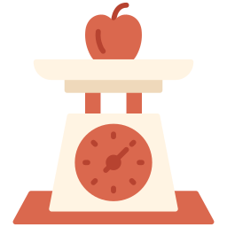 Weight scale icon