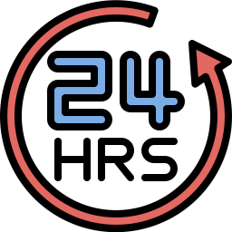 Open 24 hours icon