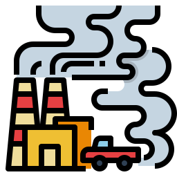 Air pollution icon