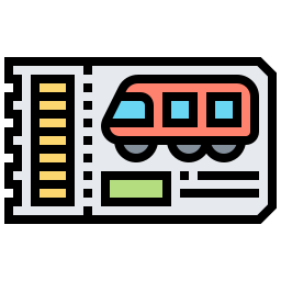 Train ticket icon