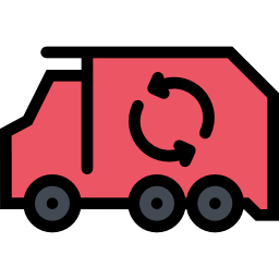 Garbage truck icon