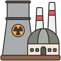 planta nuclear Ícone