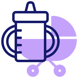 Baby pacifier icon