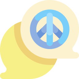 Peace symbol icon