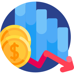 Money loss icon