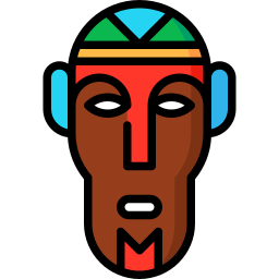 afrykańska maska ikona
