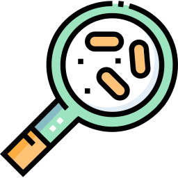 las bacterias icono