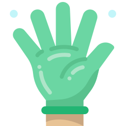 Rubber gloves icon