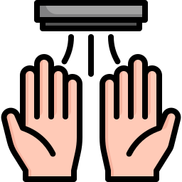 secador de manos icono