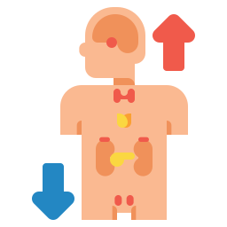 déséquilibre hormonal Icône