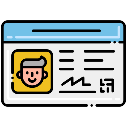 Identity card icon