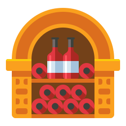 Wine cellar icon