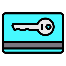 tarjeta llave icono