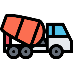 Concrete mixer icon