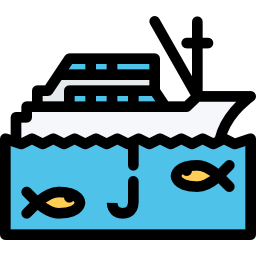 Fishing boat icon