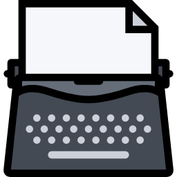 máquina de escrever Ícone
