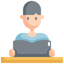 Reading book icon