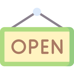 Open sign icon