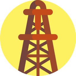 torre de perforación de petróleo icono