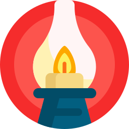 Oil lamp icon