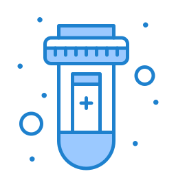 Пробирка для крови иконка